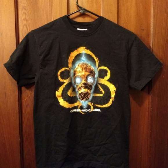 COHEED AND CAMBRIA T-SHIRT - Gas Mask Logo Tee NEW - Picture 1 of 2